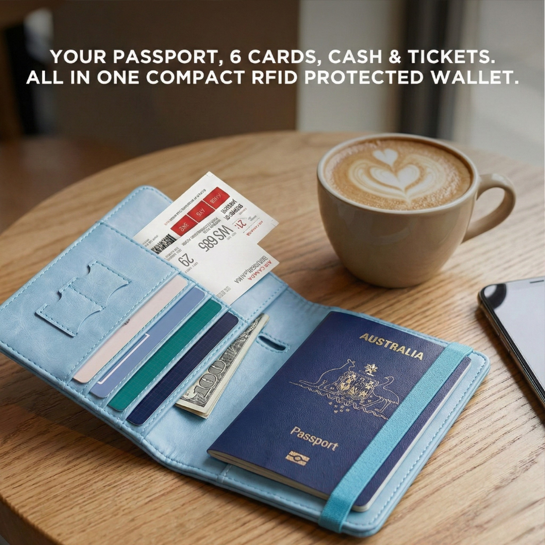 Viapacks SecurePass™ – RFID Passport Shield & Organiser